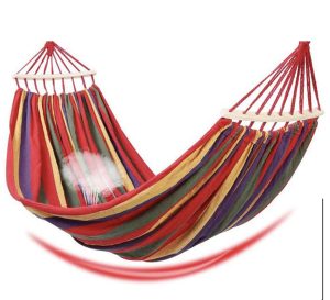 تخت آویز ننو کنفی چوبدار 2 نفره