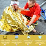 پتوی نجات دو طرفه طلائی نقره ای 11 - Image 9