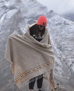 پتو مسافرتی پشمی افغان (پشم شتر) کد K214