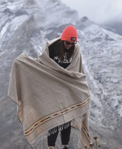 پتو مسافرتی پشمی افغان (پشم شتر) کد K214