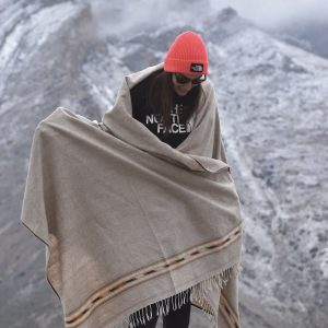 پتو مسافرتی پشمی افغان (پشم شتر) کد K214