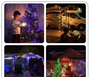 چراغ ریسه دار شارژی 8 متری 