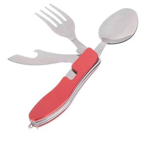 قاشق چنگال سفری استیل 304