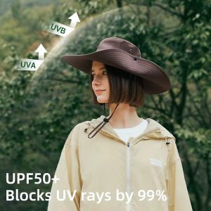 کلاه آفتابی لبه‌دار UV2 مدل ماهیگیری